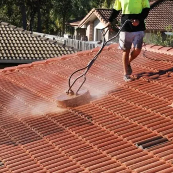Pre-Paint Roof Wash Preparation