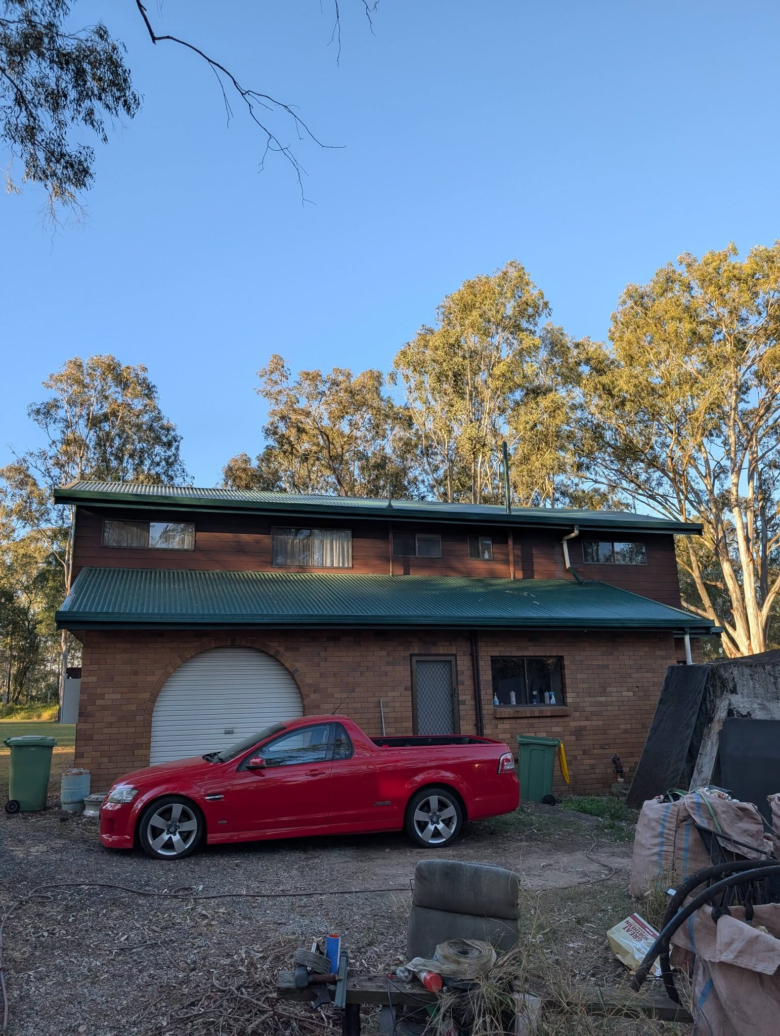 Chambers Flat home after gutter and fascia painting in Cottage Green
